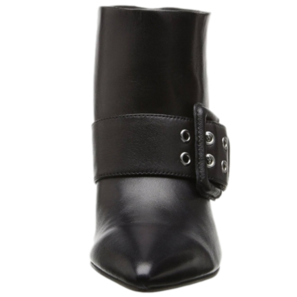 NINE WEST Pick me Black Pointed Ankle Boots Size 9 1/2 - Picture 3 of 4